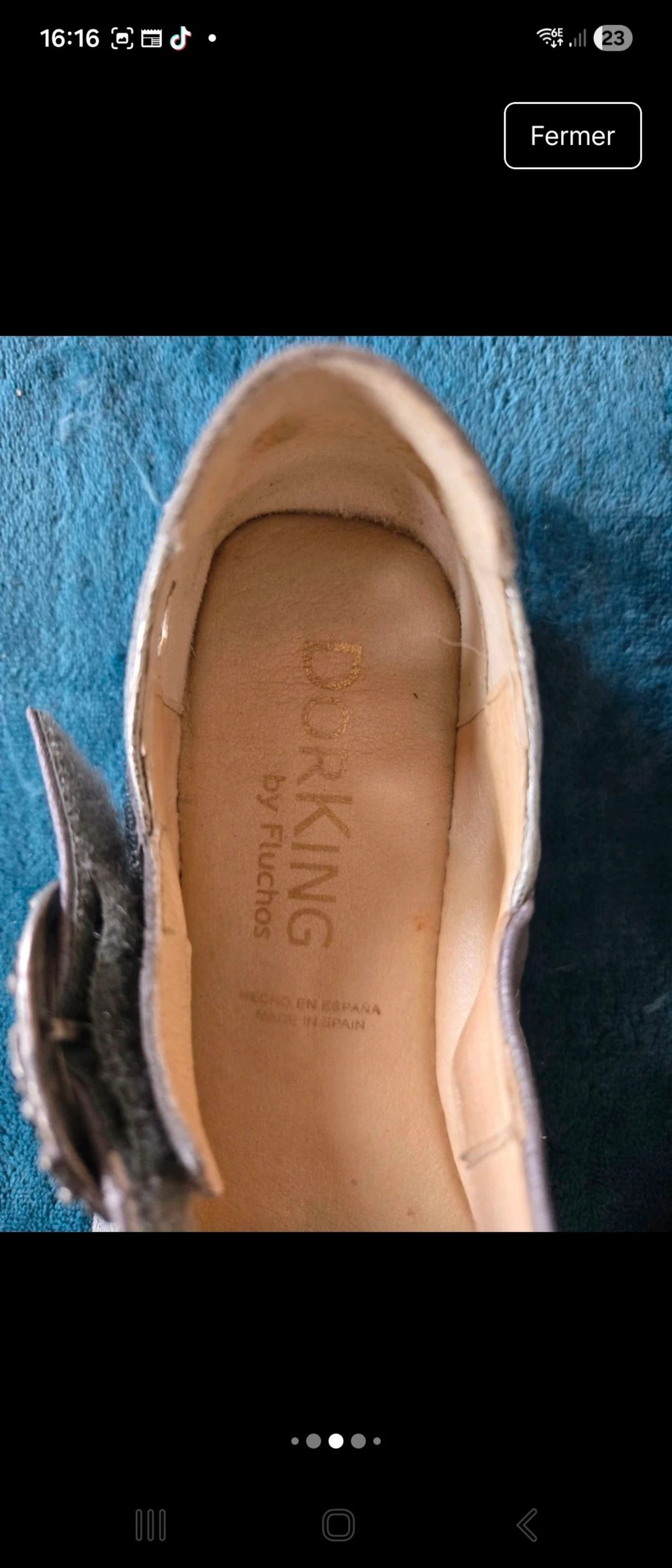 Zapatos planos plateados Dorking talla 40 – photo 4